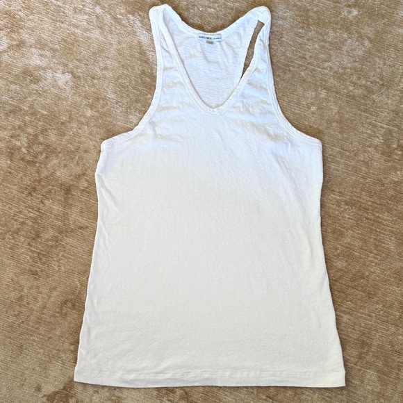 James Perse Tops - james perse white racerback tank size 4